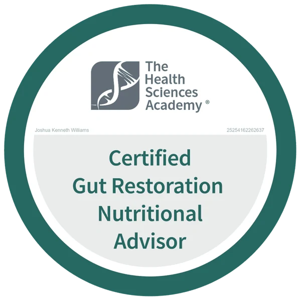 The Health Sciences Academy Certified Gut Restoration Nutritional Advisor badge